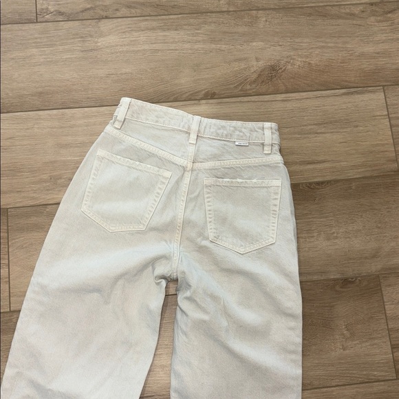 PacSun Light Gray Distressed Women's Straight Leg Jeans size 0 - Picture 6 of 6